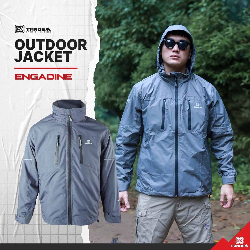 Jaket Gunung Waterproof Pria - Jaket Tandem Adventure Engadine Outdoor