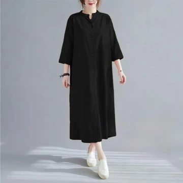 Midi Dress Patria Korean Style Katun