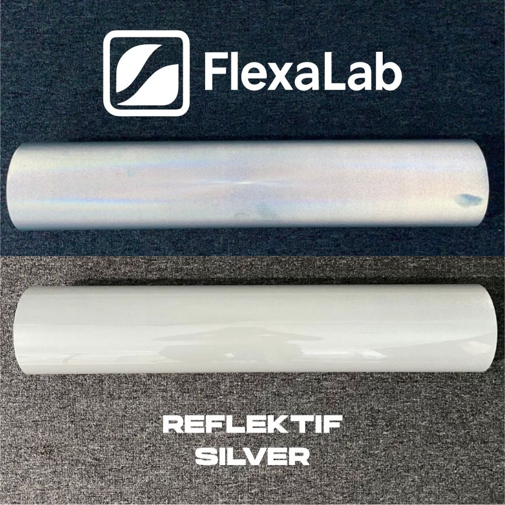 Jual Polyflex Reflektif Silver/ Vinyl Reflektif Silver Putih / Polyflex ...