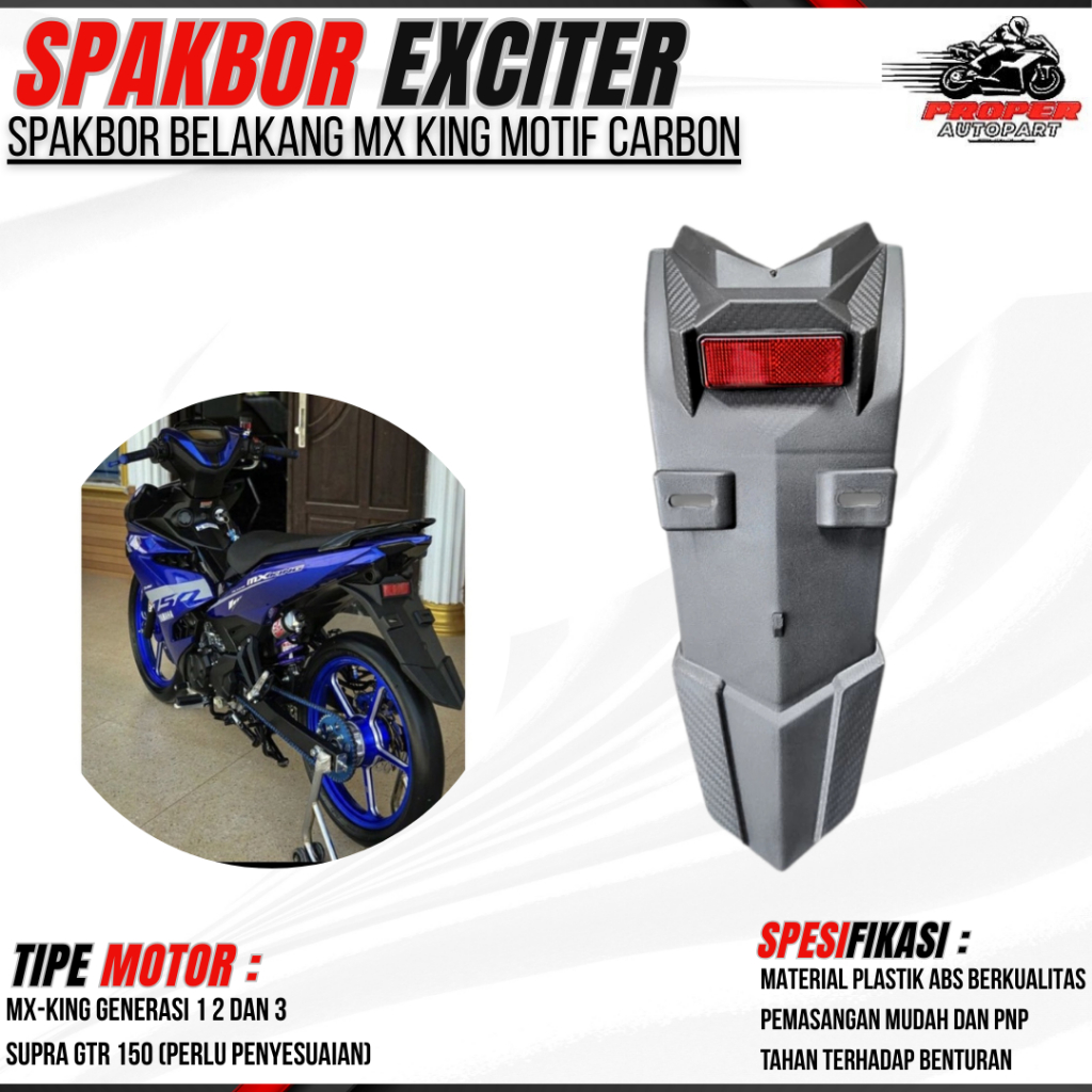 Jual Spakbor Sengkuni Spakbor belakang mx king Spabor exciter Mx king ...
