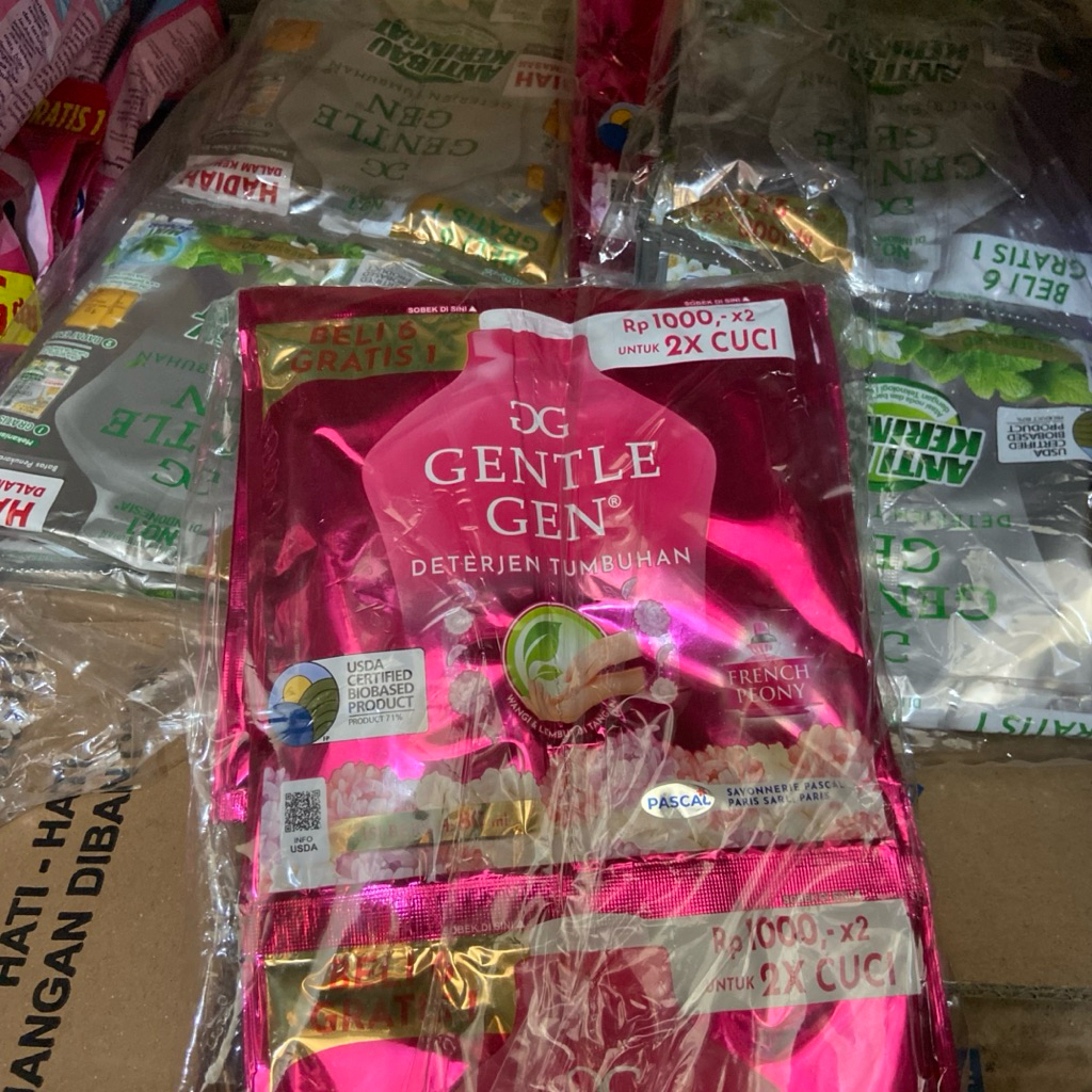 Jual Sabun cuci Gentle Gen, 1 renceng/ 1 pack (warna random) | Shopee ...