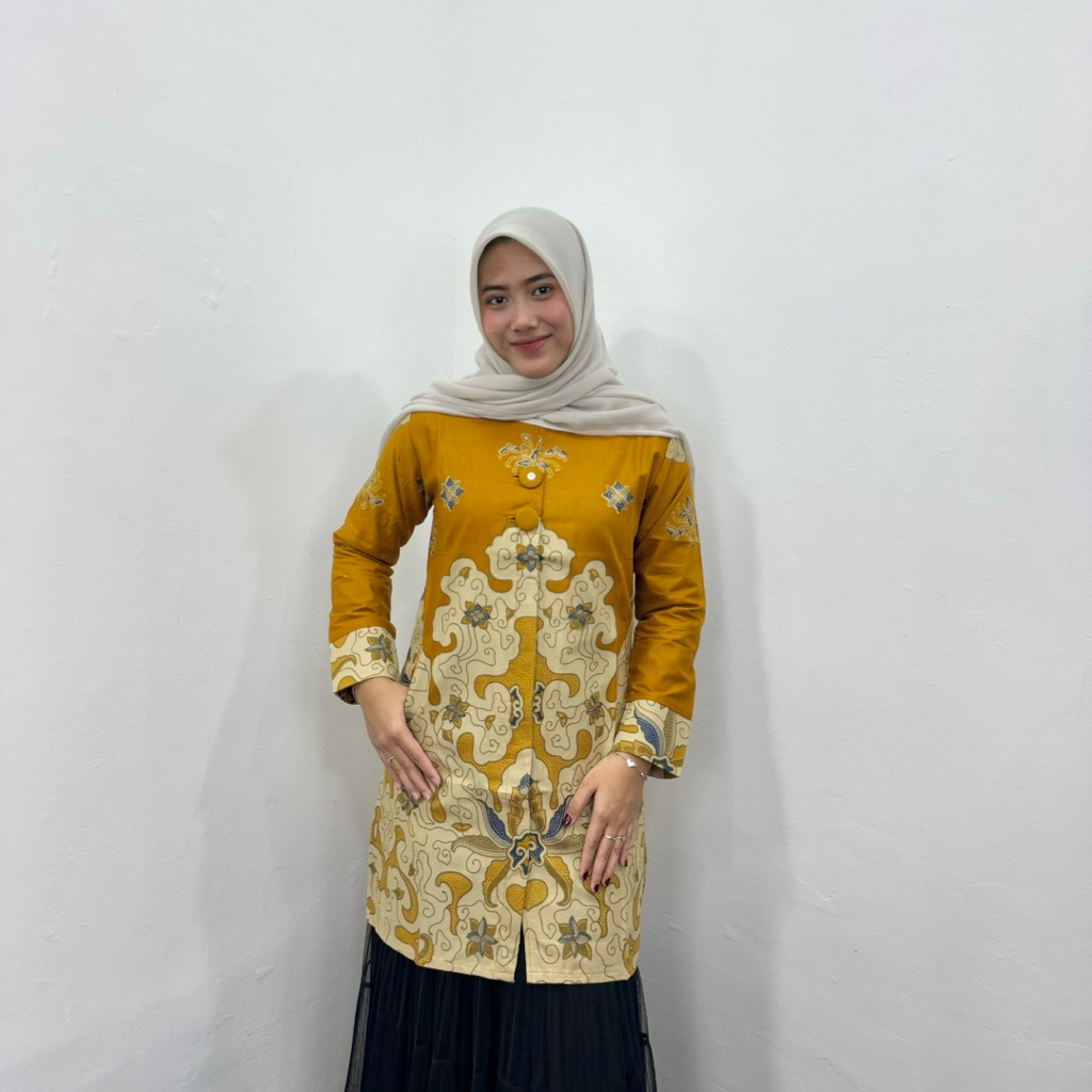 Jual Baju Batik Tunik Bahan Katun Halus Batik Couple Batik Full Lapisan ...