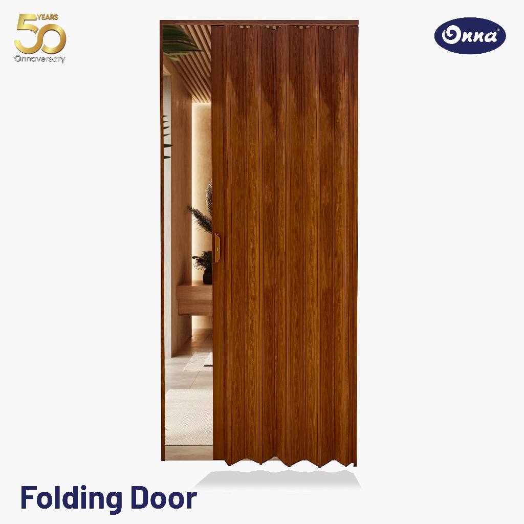 [BACA DESKRIPSI] Onna Folding Door Pintu Lipat PVC Partisi Ruangan  Pintu Kamar Mandi