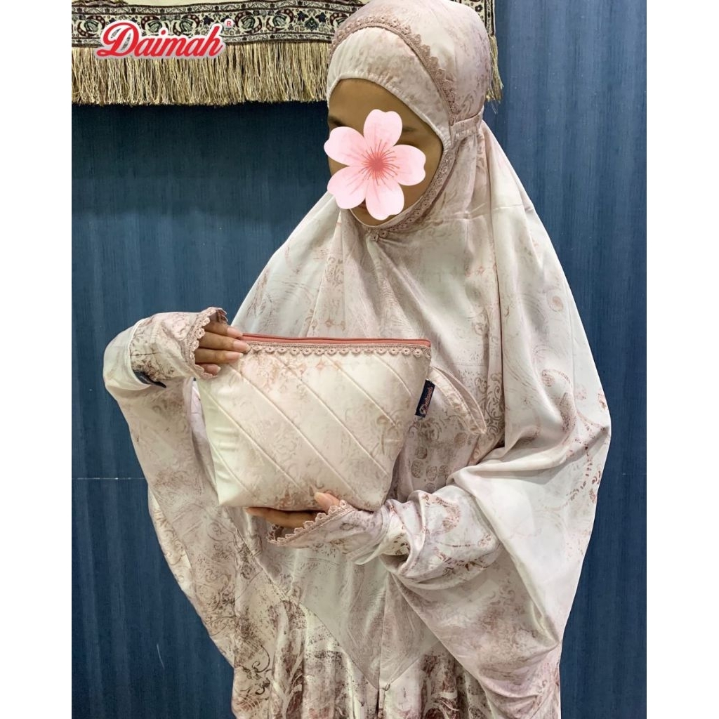 Jual Daimah Mukena Armany silk terusan standart jumbo | Shopee Indonesia