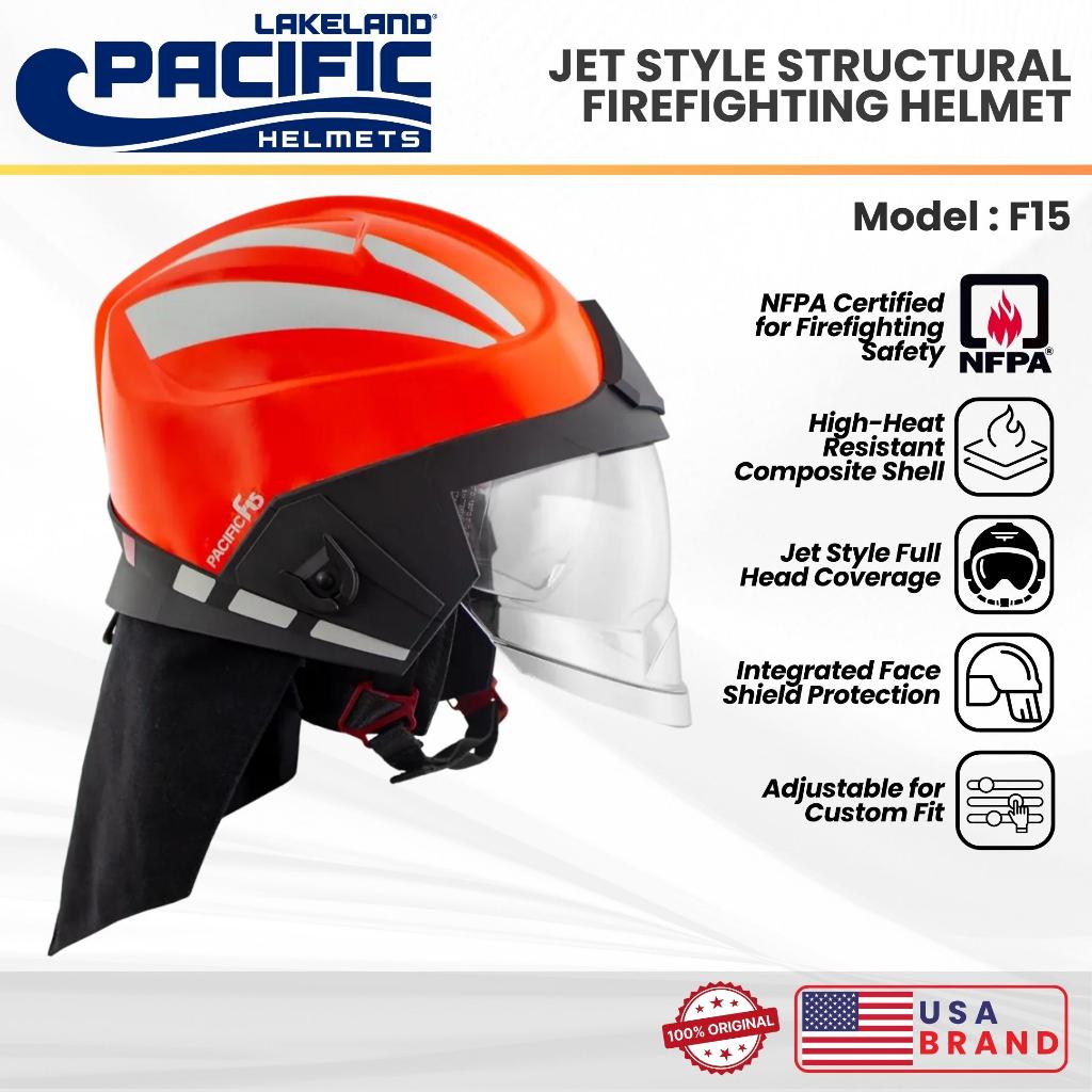Jual LAKELAND Pacific Helmets F15 - NFPA Standard Jet Style Structural ...