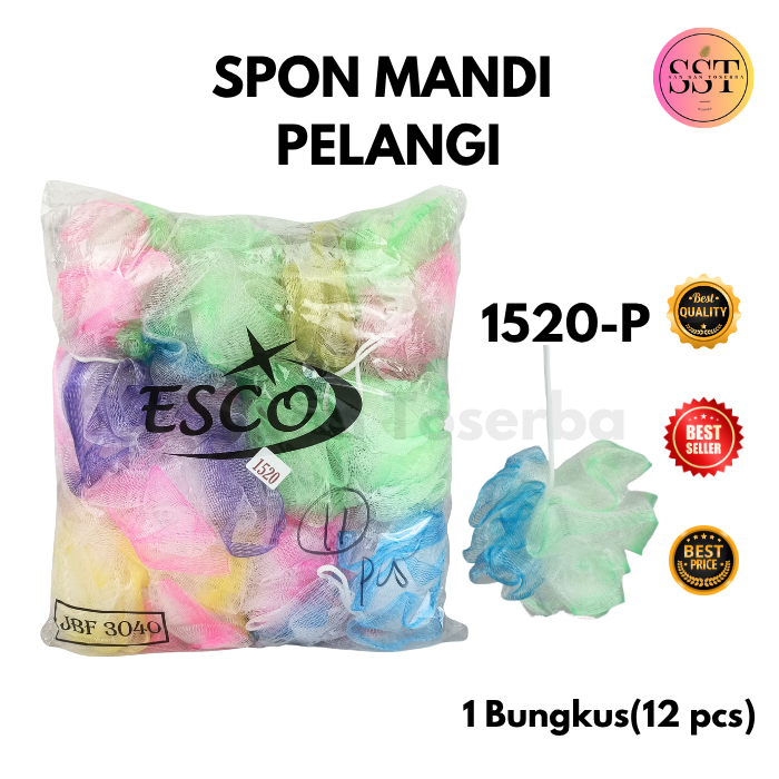 Jual [SST] Spons Mandi Badan Bunga Mawar Bath Sponge Shower Puff ...