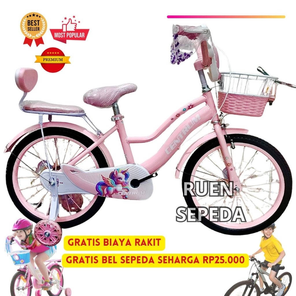 Jual Sepeda Anak Perempuan Roda Empat Mini Centrum Velion Little Poni ...