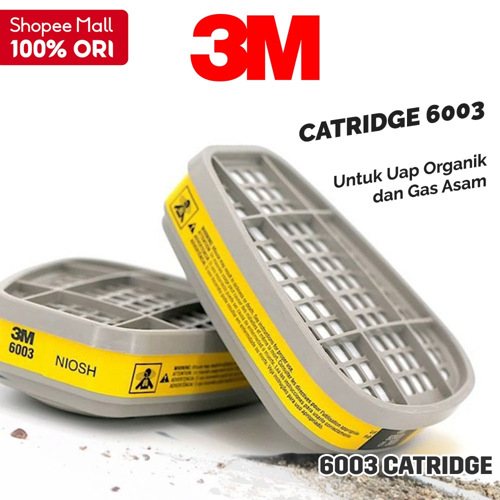 Jual 3M 6003 Organic Vapor/Acid Gas Catridge | Shopee Indonesia