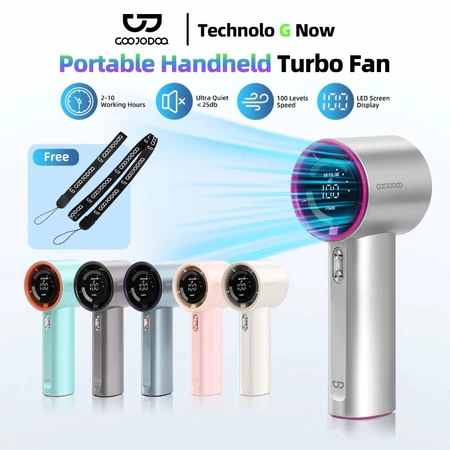 GOOJODOQ Goojodoq kipas turbo GFS001 100 gear wind hight-speed kipas angin digital display adjustable fan