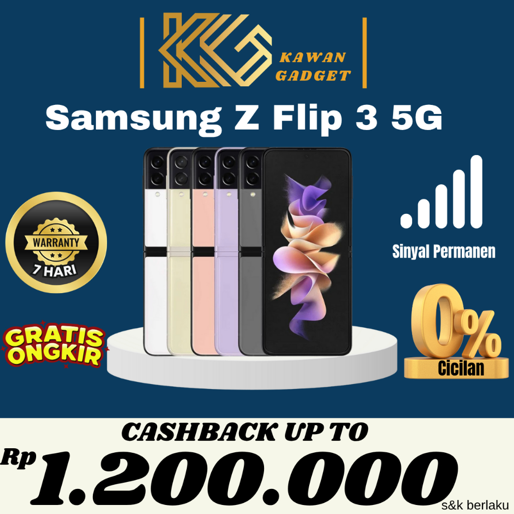 SEIN | Samsung Galaxy Z Flip 3 5G 8/256GB 8/128GB Second Fullset Original Resmi Indonesia