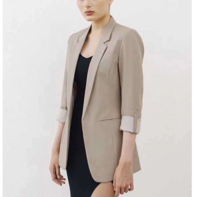 Jual BLAZER WANITA FORMAL PREMIUM PADDING BAHU - JAS LENGAN PANJANG ...