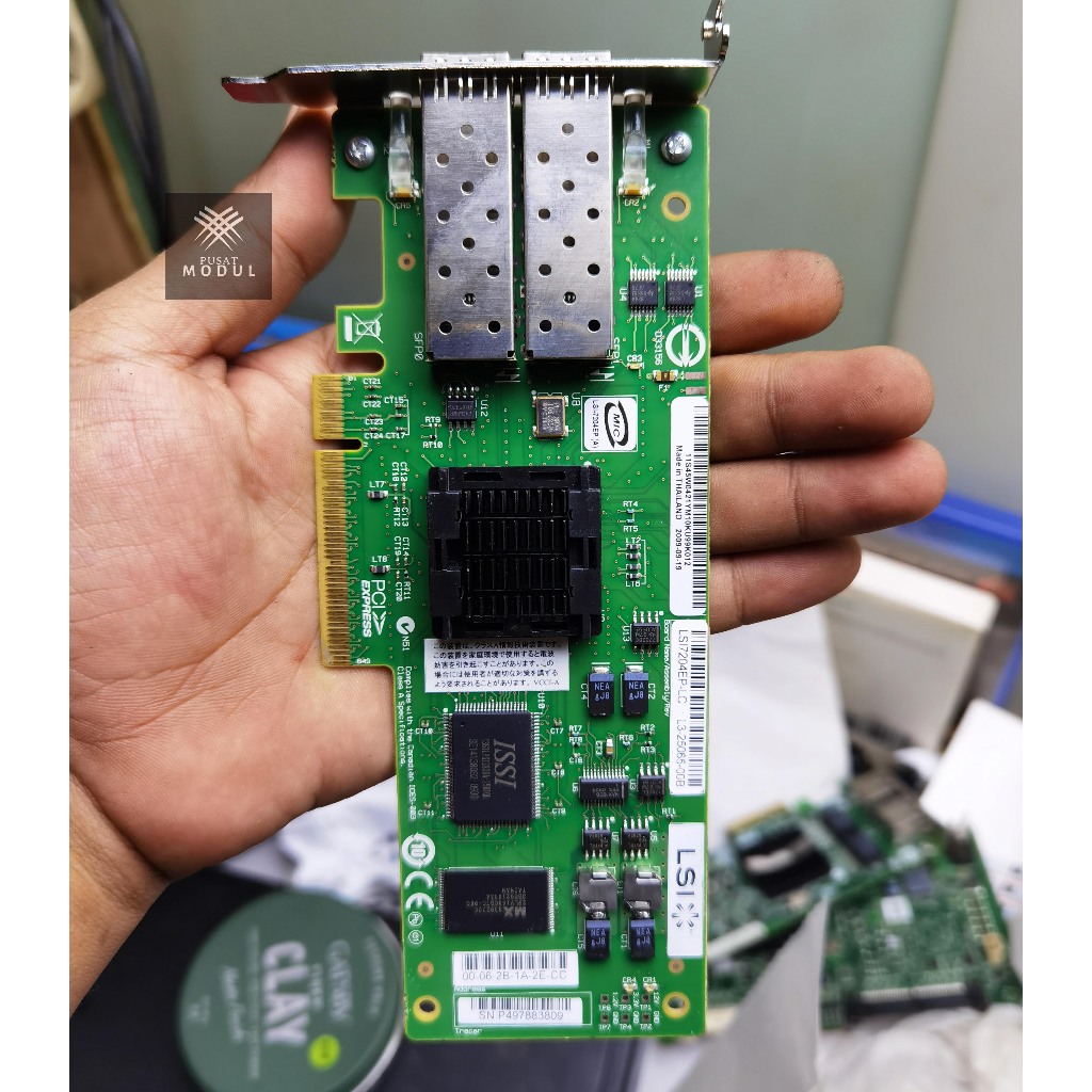 Jual LSI7204EP-LC Dual Port FC HBA 4Gbps PCIe / HBA Card Server Storage ...