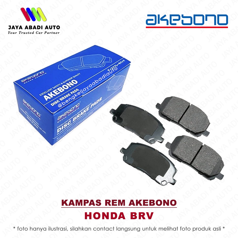 Jual Brake Pad / Kampas Rem AKEBONO - HONDA BRV 16-21 / CIVIC FD 06-12 ...