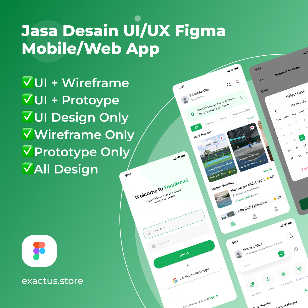 Jual (TERMURAH) Jasa Pembuatan Desain UI UX Mobile/Web App Figma ...