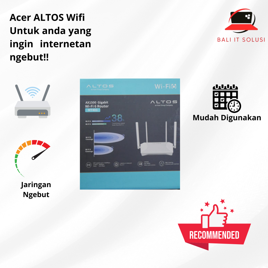 Jual ACER ALTOS WI-FI AX1500 - Jaringan Ngebut Fleksibel | Shopee Indonesia