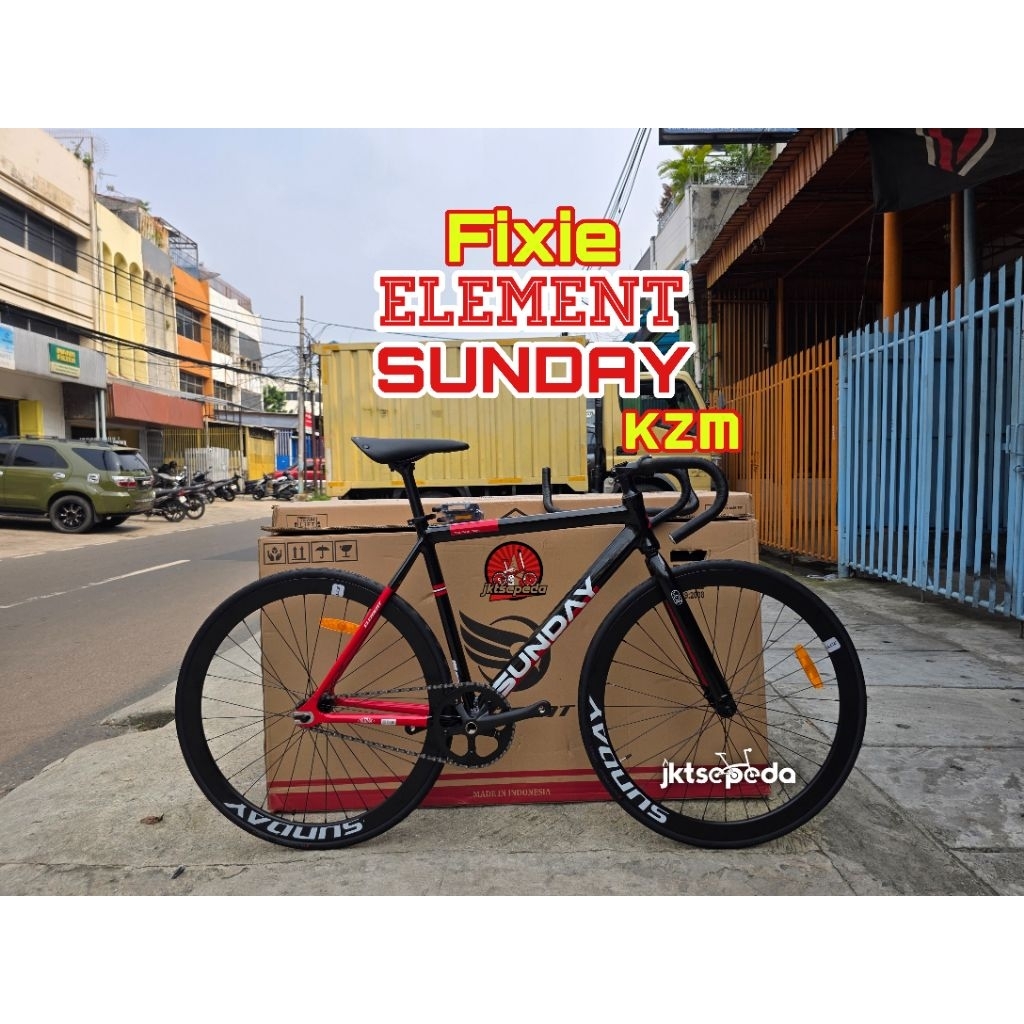 Jual Sepeda Fixie ELEMENT KZM FX SUNDAY Bullhorn | Shopee Indonesia
