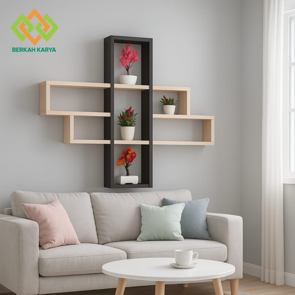 Jual Rak Dinding Plus Minimalis | Tempel Dinding Kayu | Rak Hiasan ...