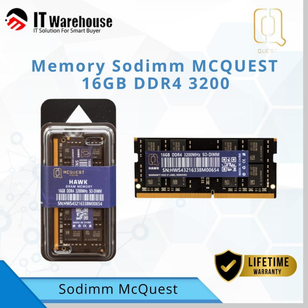 Jual McQuest Hawk Sodimm DDR4 PC25600 3200Mhz 16GB - Memory Ram Laptop ...