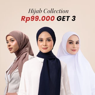 [Buy 3 99k] ZM Zaskia Mecca - Kyomi Pashmina Intants Plisket Ceruty Babydoll