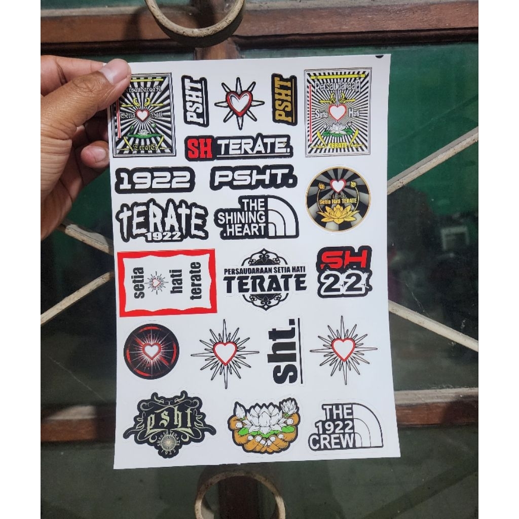 Jual 21 PCS STICKER PSHT 1922 // TERATE // HOLOGRAM // GLOSY // TAHAN ...