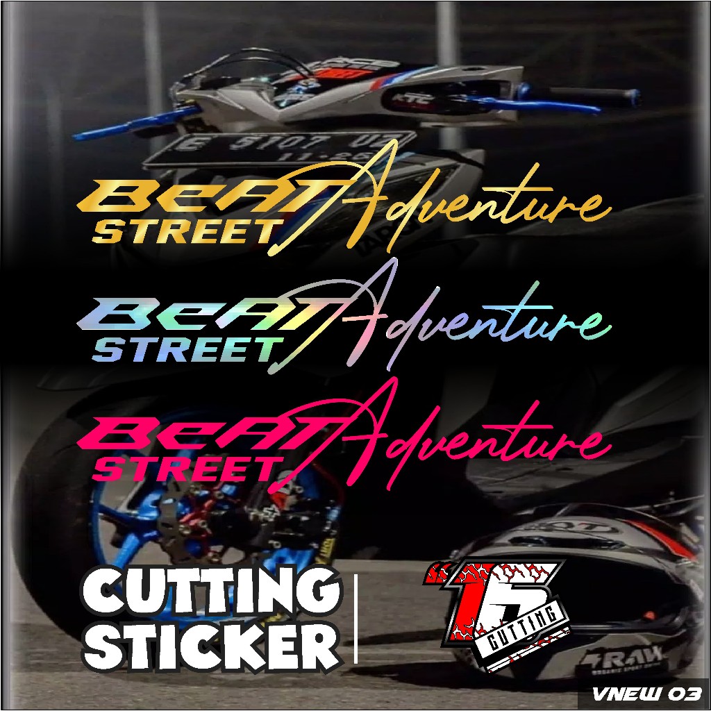 Jual SMDSTIKER - Stiker Motor BEAT STREET ADVENTURE Revlektif - Stiker ...