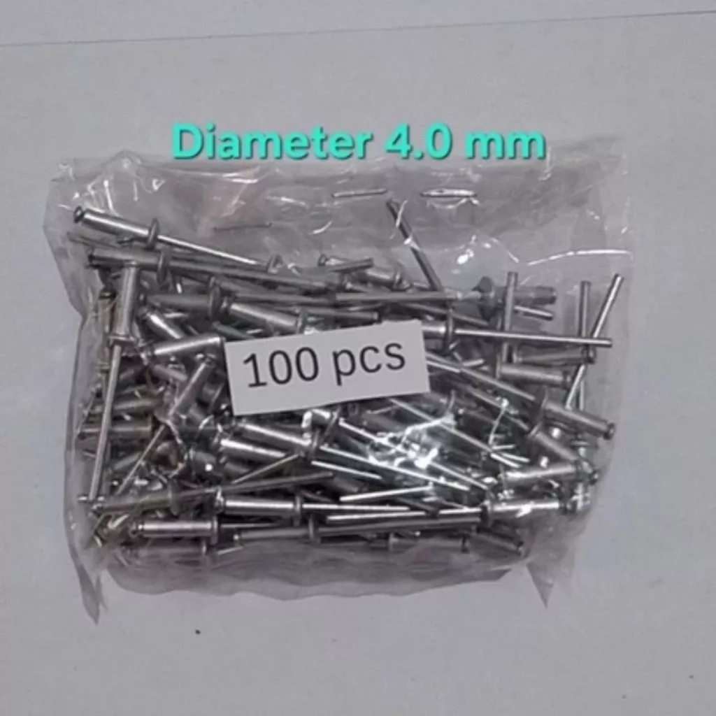 Jual Paku Rivet Rivetti 435 Size 3.2mm x 9,5mm Isi 1000pcs Paku Rivet ...