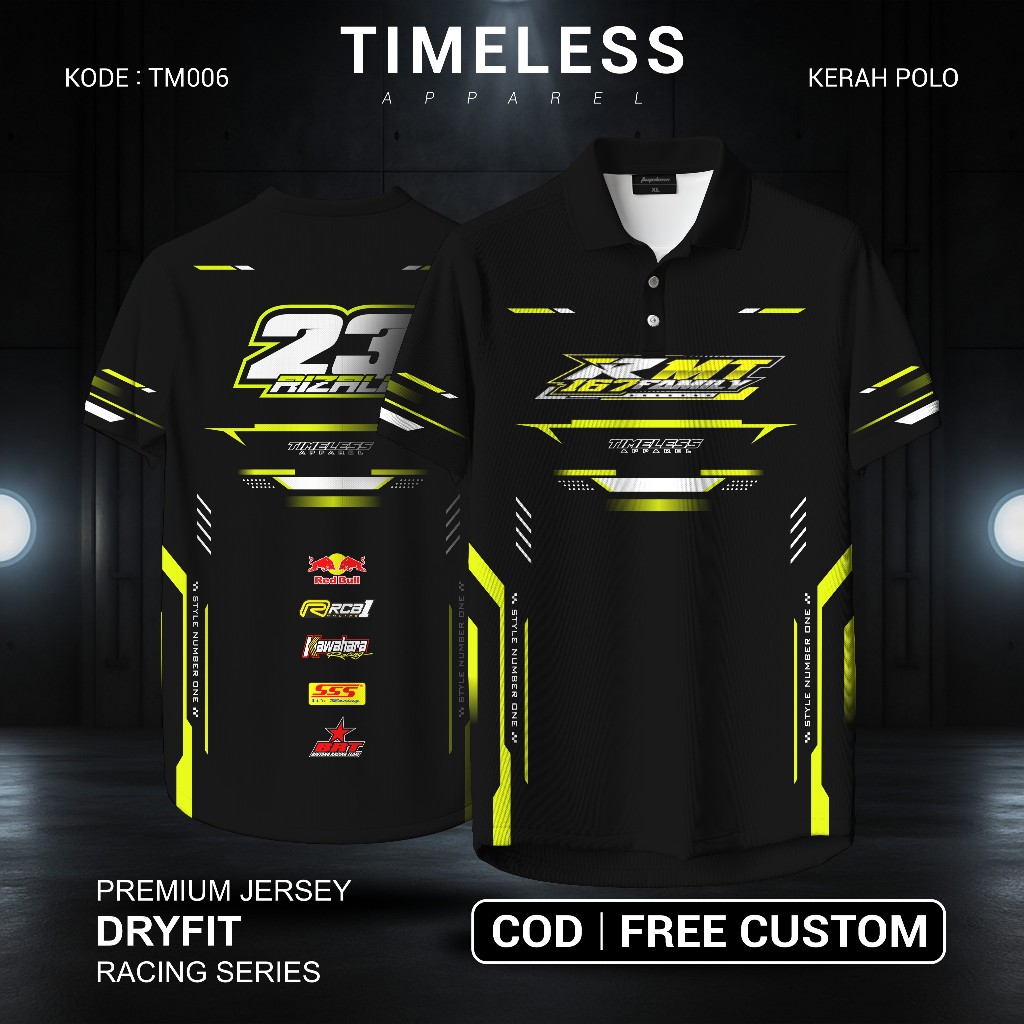 Jual JERSEY RACING CUSTOM free ubah nomor nama sponsor | Shopee Indonesia