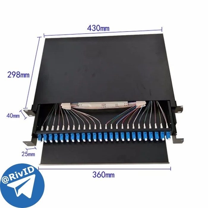 Jual OTB ODF 48c LC FO Adapter Pigtail Rack Mounted Optical Termination ...