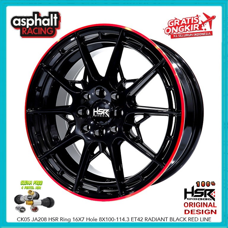 Jual Velg Mobil Hsr Ring 16 Pcd 4x100/4x114,3 Untuk Raize Mobilio Brio ...