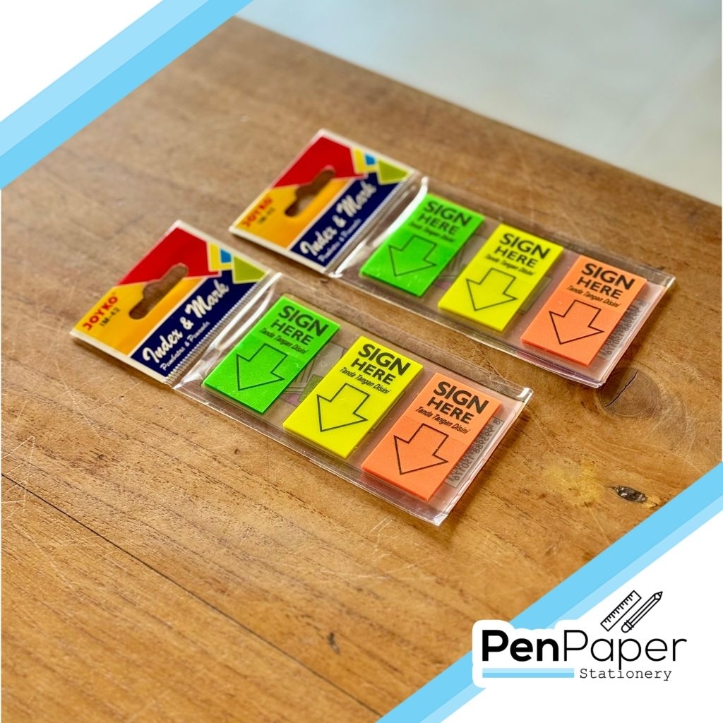 Jual Sticky Note JOYKO IM-42 Sign Here Stick Notes | Shopee Indonesia