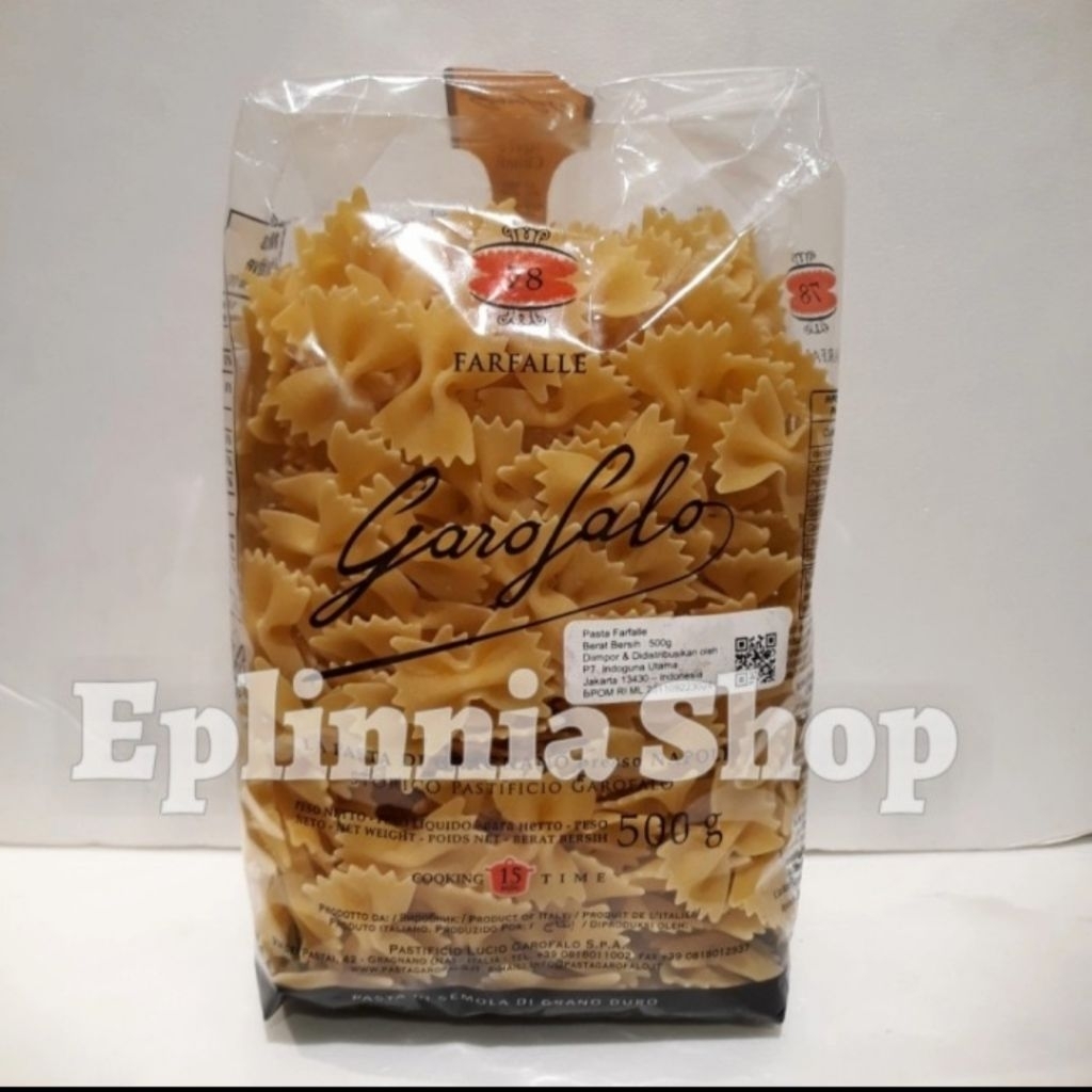 Jual Garofalo N 78 Farfalle 500 gr - Pasta Farfale | Shopee Indonesia
