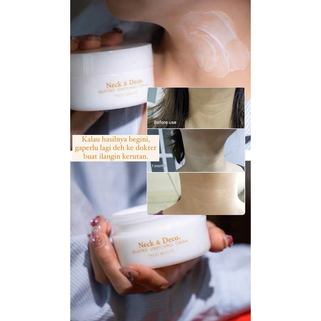 Jual NECK & DECO QUATTRO STRETCHING CREAM 80gr krim untuk