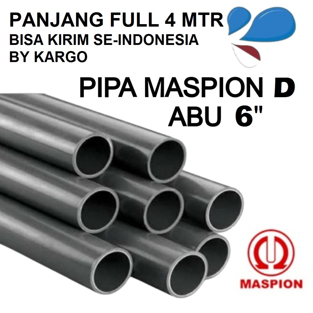 Jual Pralon Pvc Pipa Air MASPION D ABU 6