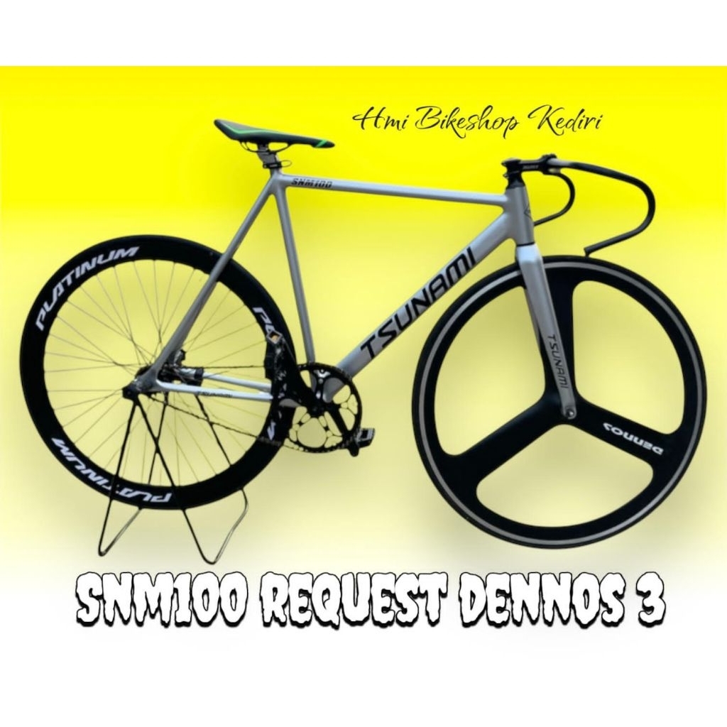 Jual Sepeda fixie Fullbike Tsunami snm100 dennos palang tiga