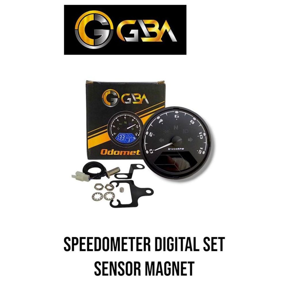 Jual Speedometer Digital LED Model Bulat Universal untuk Semua Motor ...