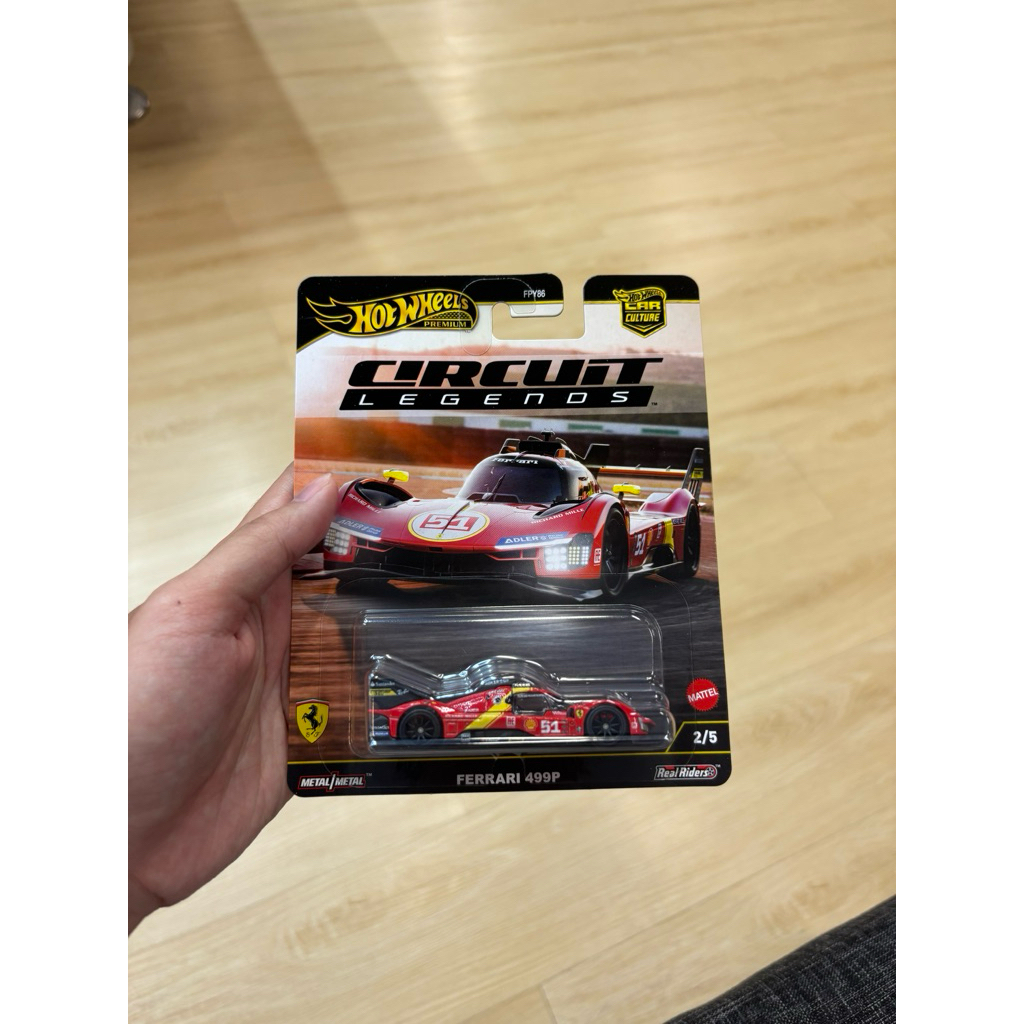 Hot Wheels Premium Circuit Legends Ferrari 499P - Boîte Non Ouverte - Échelle 1:64 - Modèle 2020