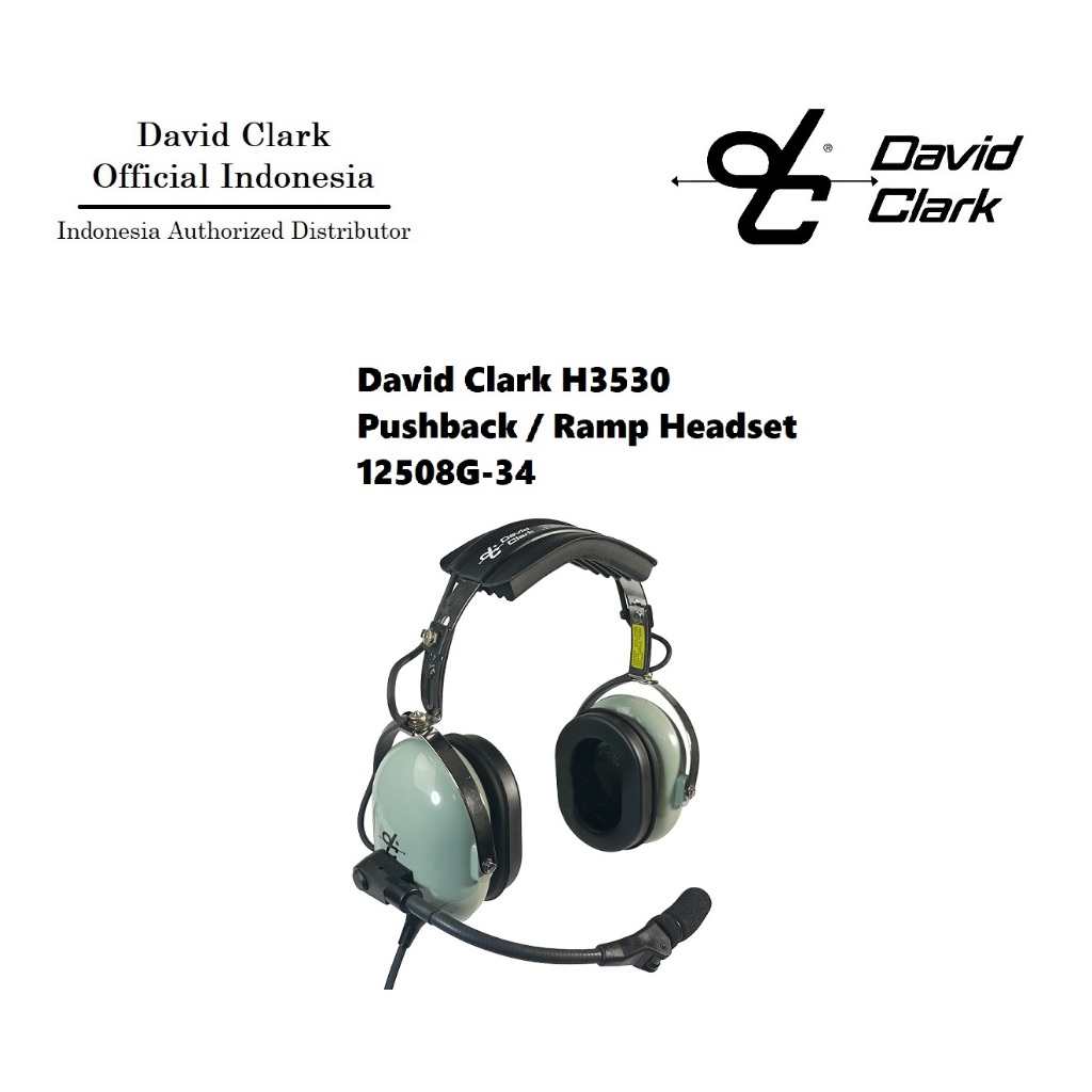 Jual David Clark H3530 Pushback / Ramp Headset | Shopee Indonesia