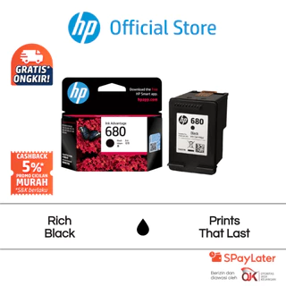 Tinta Printer HP Original 680 Hitam Black Cartridge Asli Twin Pack Combo 2 Pack Tri Color Colour Warna Promo Murah Gratis Ongkir Official