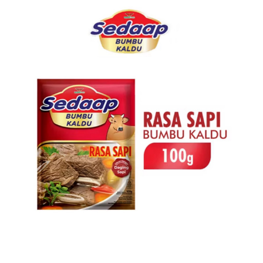 Jual Sedaap Bumbu Kaldu Rasa Sapi 100g – Gurih Daging Sapi Asli yang ...