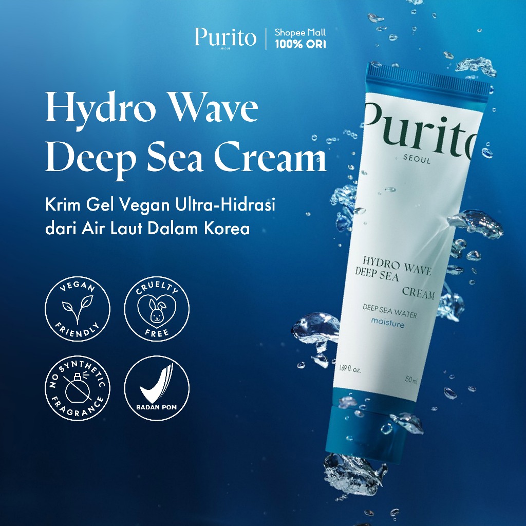 Jual PURITO Hydro Wave Deep Sea Cream 50ml Krim Gel Vegan Ultra 