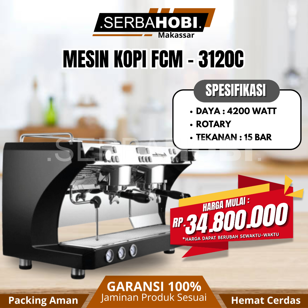 Jual Mesin Kopi Espresso Machine FCM 3120C Double Group | Shopee Indonesia