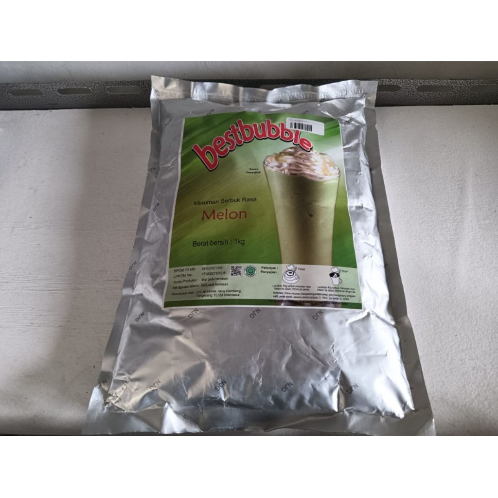 Jual Bestbubble Rasa Melon 1 Kg Minuman Bubuk Rasa Melon | Shopee Indonesia