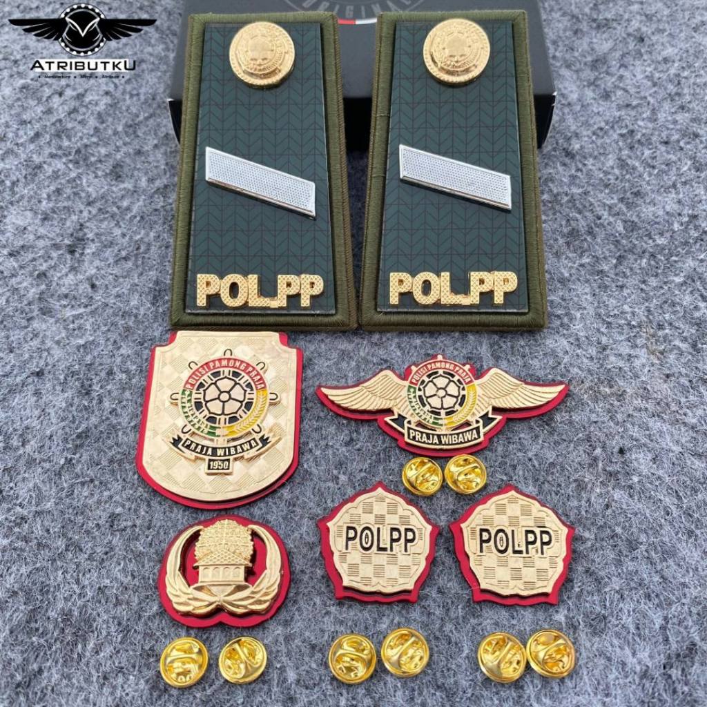 Jual PAKET ATRIBUT POL PP / PANGKAT POL PP 2A 2B 2C 2D / PANGKAT 3A ...