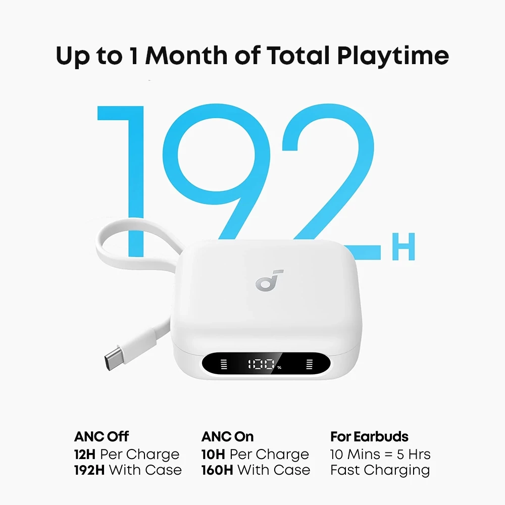 Soundcore TWS P41i Wireless Earbuds with Portable Phone Charger (Built-in) - A3937