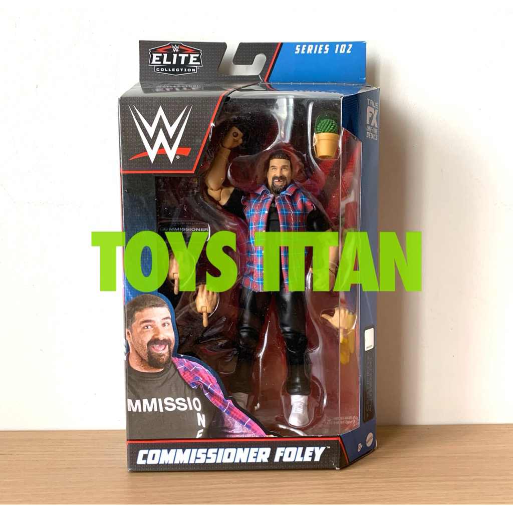 Jual WWE Elite 102 Commissioner Foley | Shopee Indonesia
