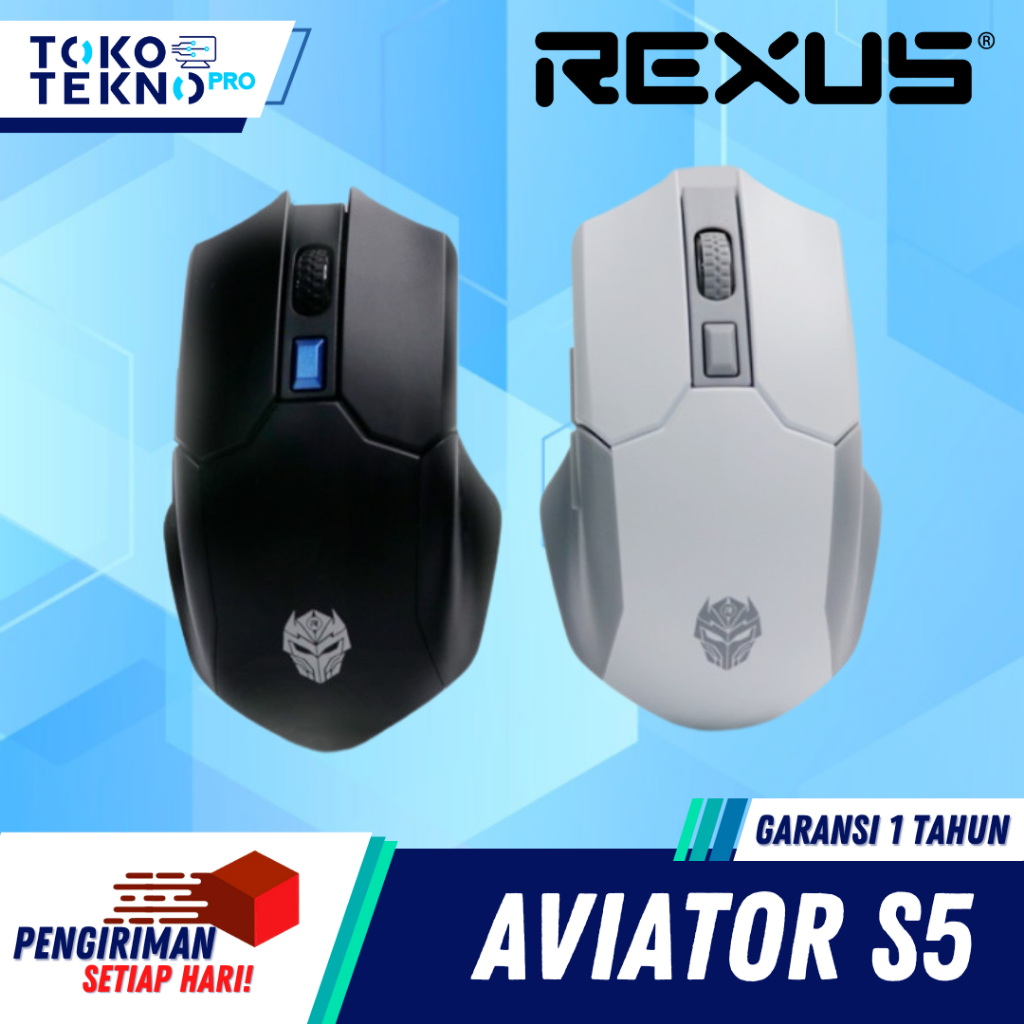 Jual Rexus S5 Aviator Wireless Gaming Mouse Garansi Resmi 1 Tahun Rexus ...