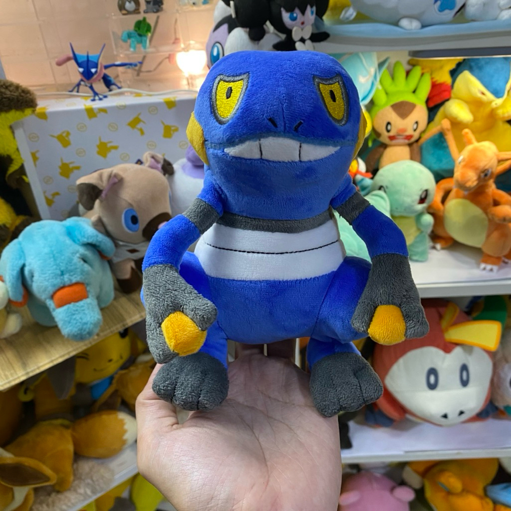 Jual croagunk pokemon pocketmonster san-ei plush | Shopee Indonesia