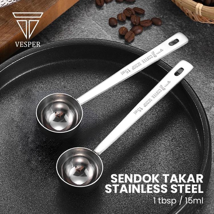 Jual sendok takar measuring spoon stainless steel 15ml / sendok takar ...