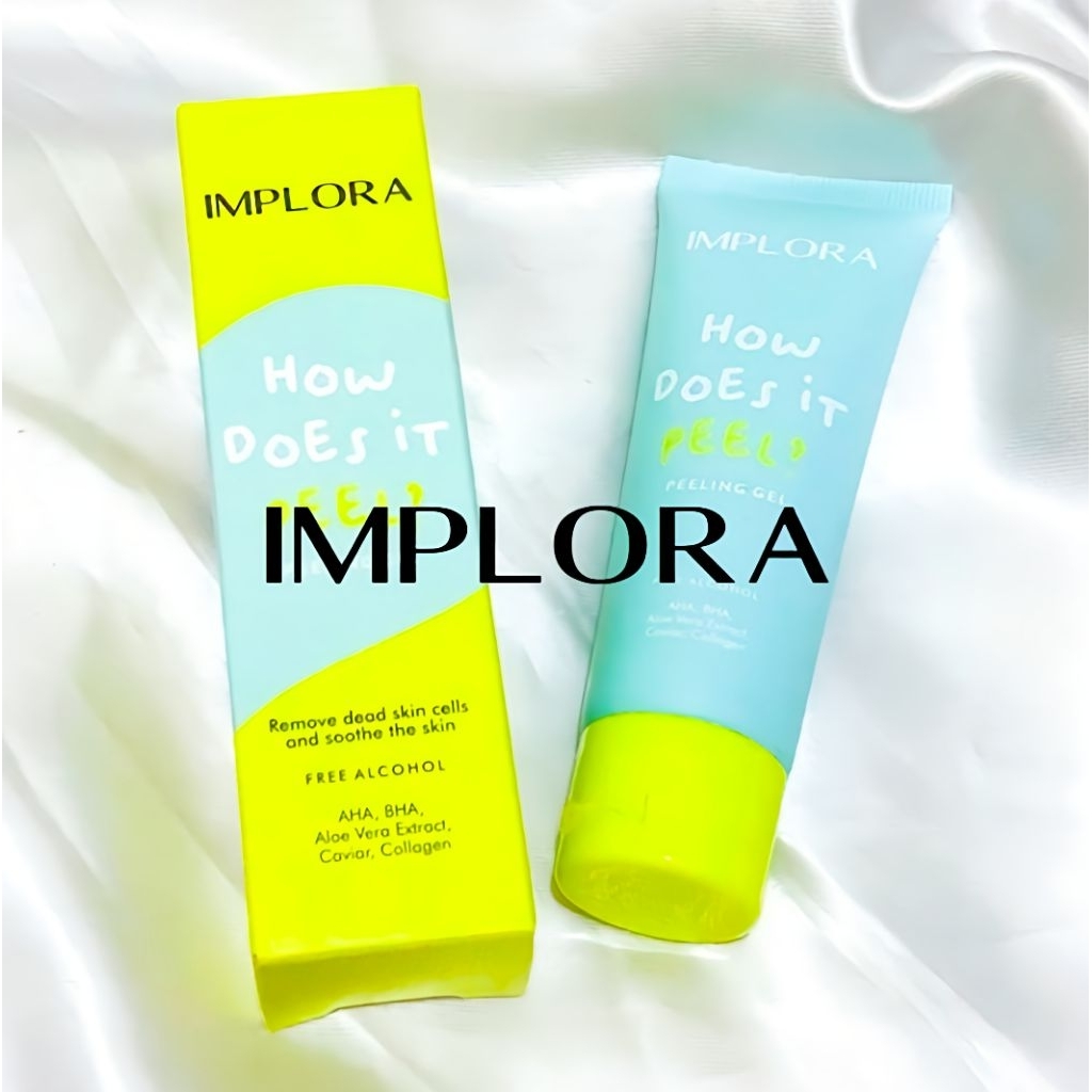 Jual Implora Peeling Gel AHA dan BHA, mengangkat sel kulit mati yang ...