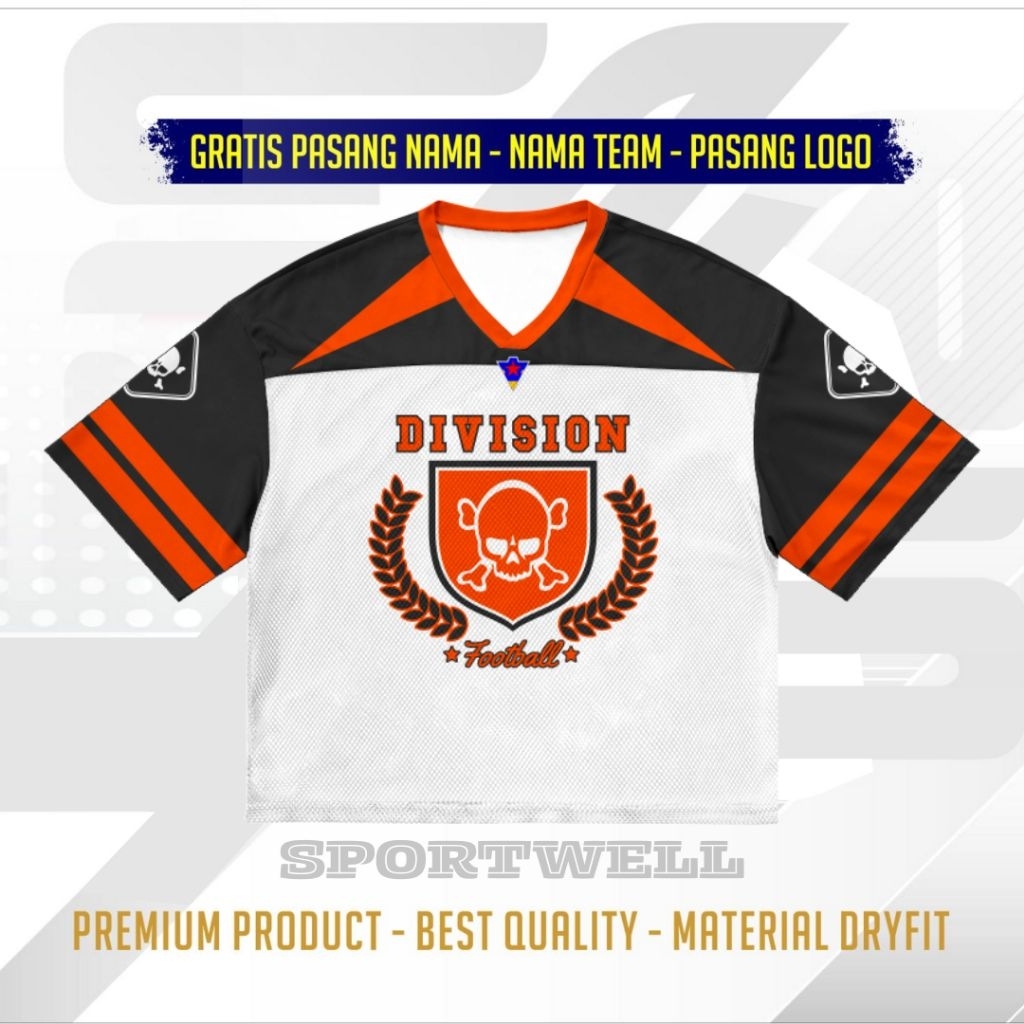 Jual Jersey Boxy Black Division Rugby Full Printing Premium Jersey ...